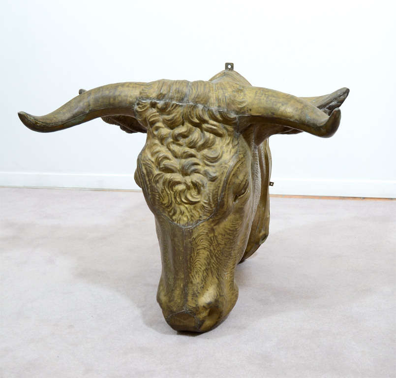 bulls head sculpture