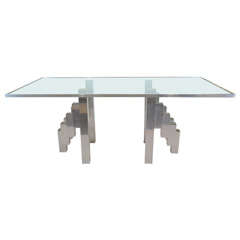 Mid Century Dining Table in the Manner of Paul Evans