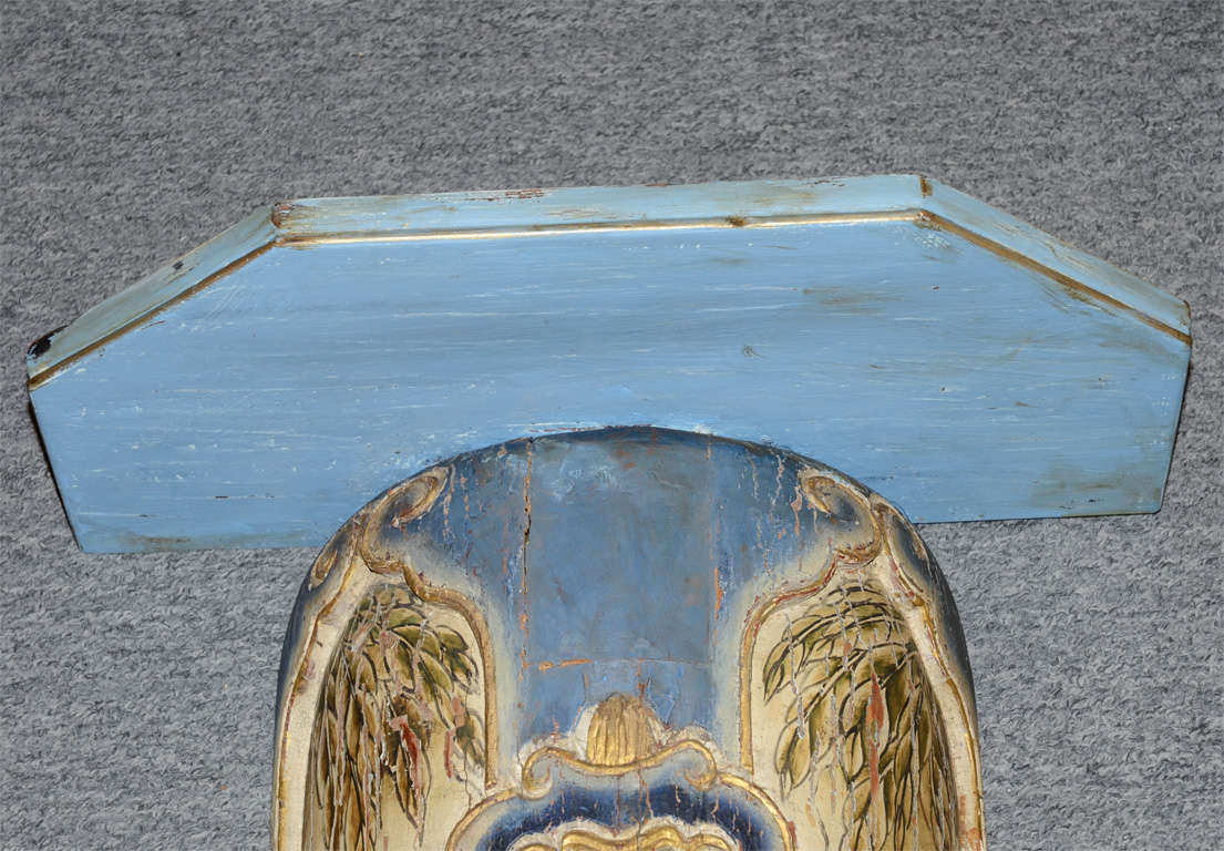 Wood Pair of 19th c. Chinese Temple Elements Converted to Consoles