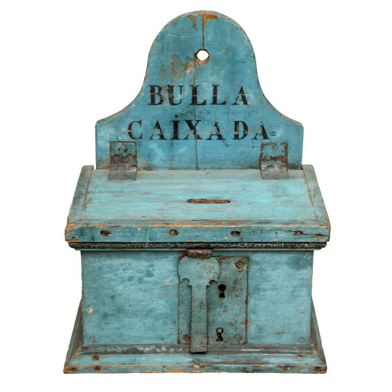 18th C Catalan Money Box For Sale