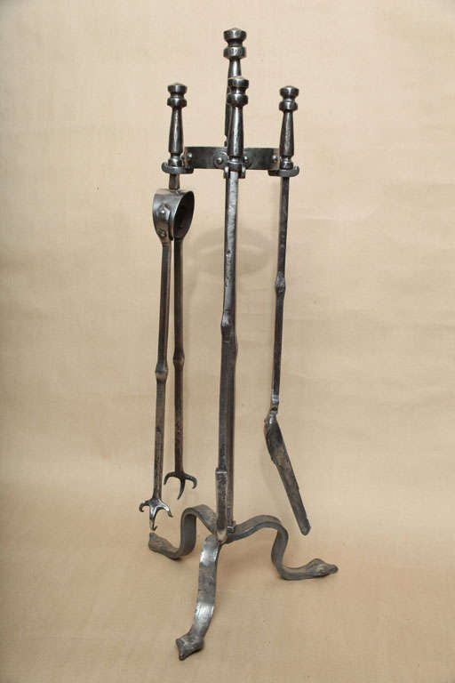 Set of Cotswold School Firetools and Stand 4