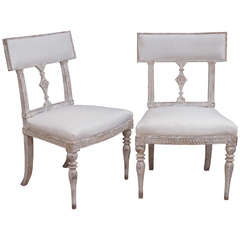 Pair of Swedish Gustavian Dining Chairs