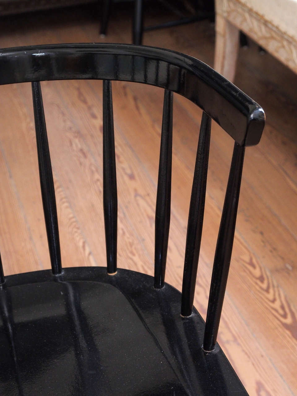 Wood Set of 12 Swedish Modernist Dining Chairs
