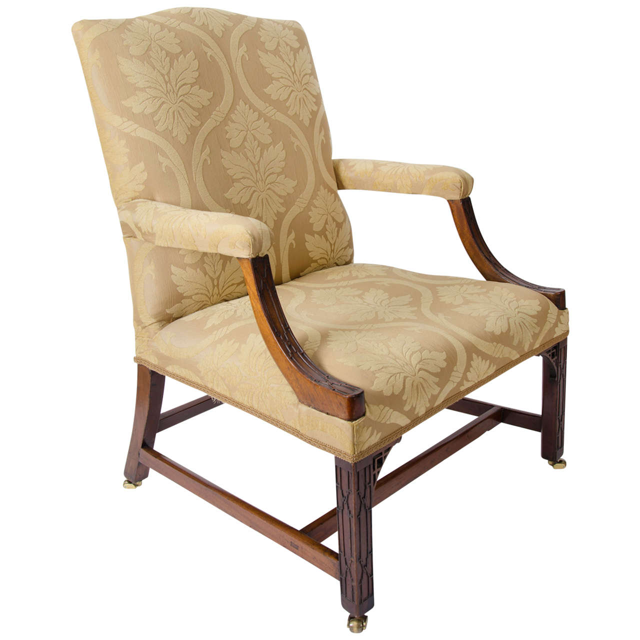 Fine, George III Period, Library or Gainsborough Armchair, Mahogany, circa 1765