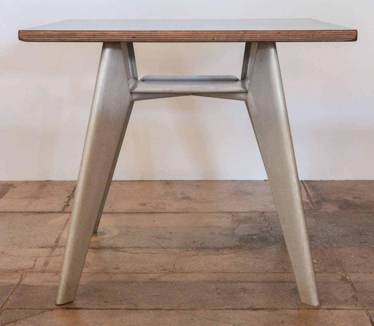 Mid-20th Century Jean Prouve Gueridon Cafeteria Table, France, 1950