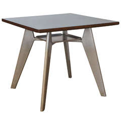Used Jean Prouve Gueridon Cafeteria Table, France, 1950