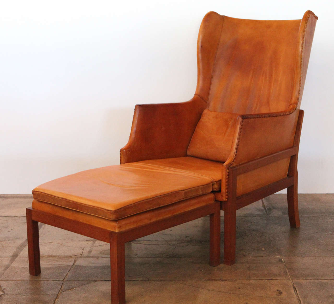 mogens koch most sought after design , his modern take on a classic wingback. connected into one piece or separated into two , this is one of our favorite pieces of scandinavian designs.