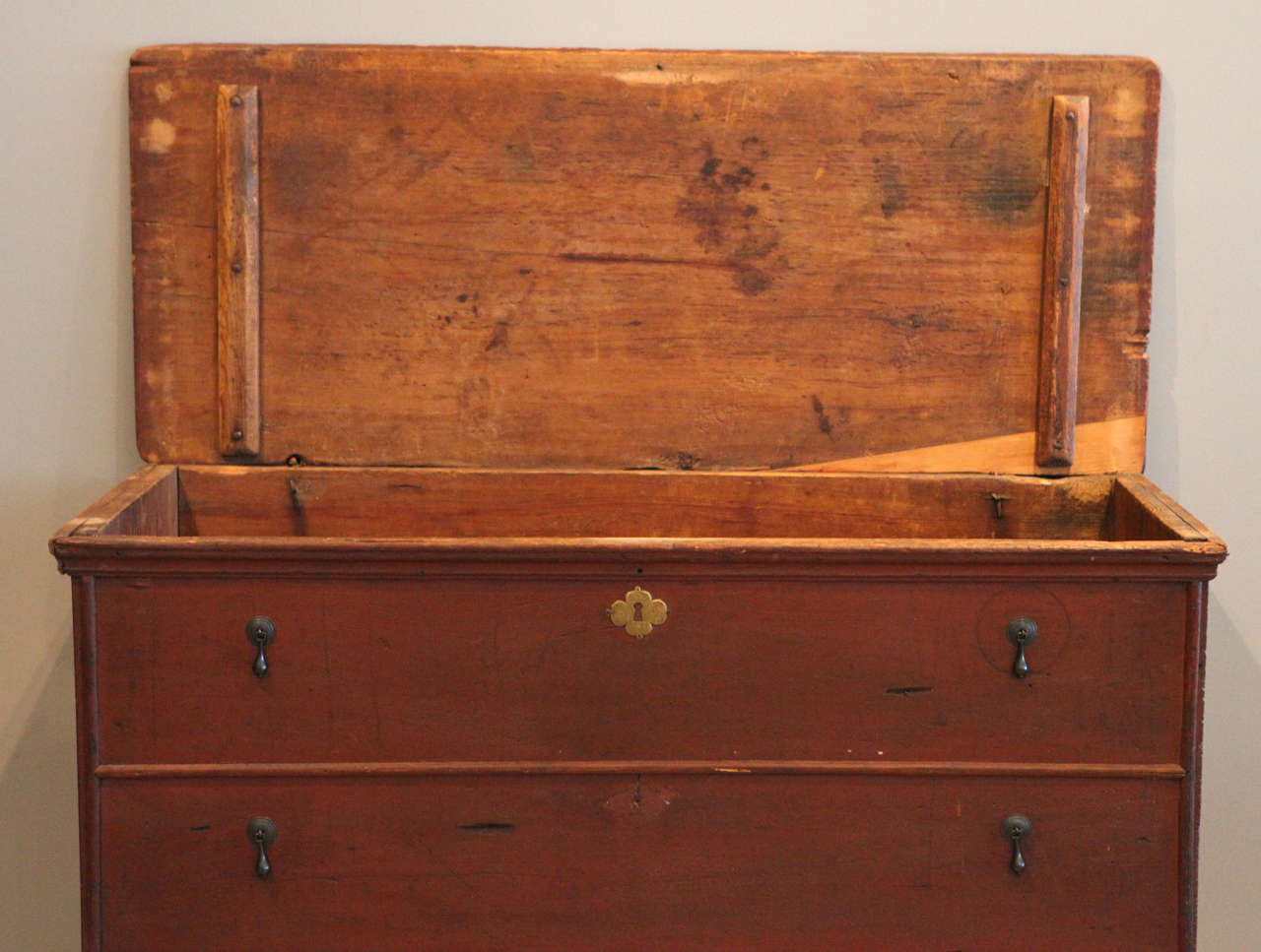 18th Century and Earlier A Tall Chest of Drawers , New England , Late 18th c.