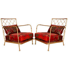 Pair of Bamboo Style Armchairs