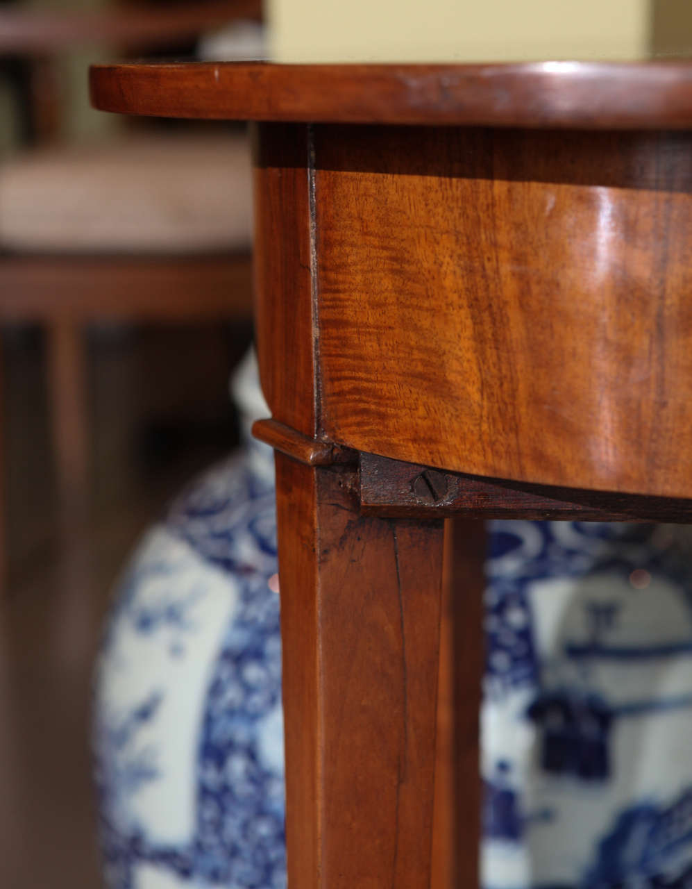 Oval Top Biedermeier Side Table, circa 1820 3