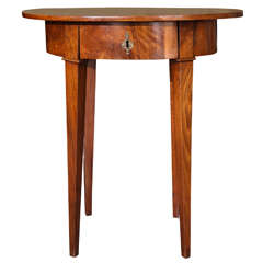 Oval Top Biedermeier Side Table, circa 1820