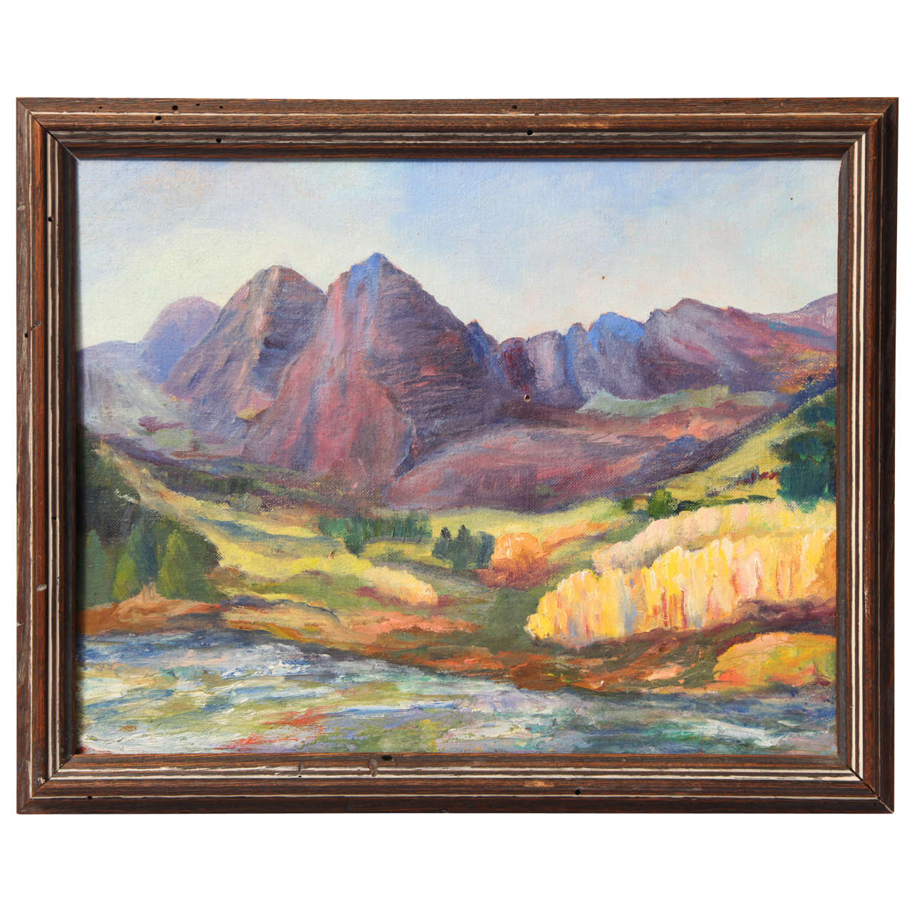 Impressionist Landscape Painting by Unknown Artist For Sale