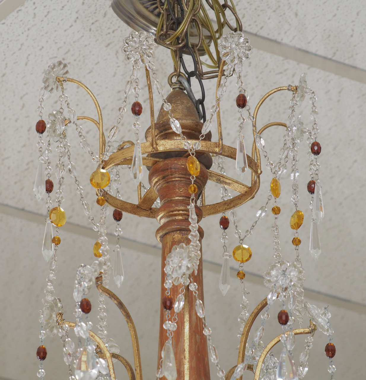 Italian Large Late 19th Century Genovese Chandelier For Sale