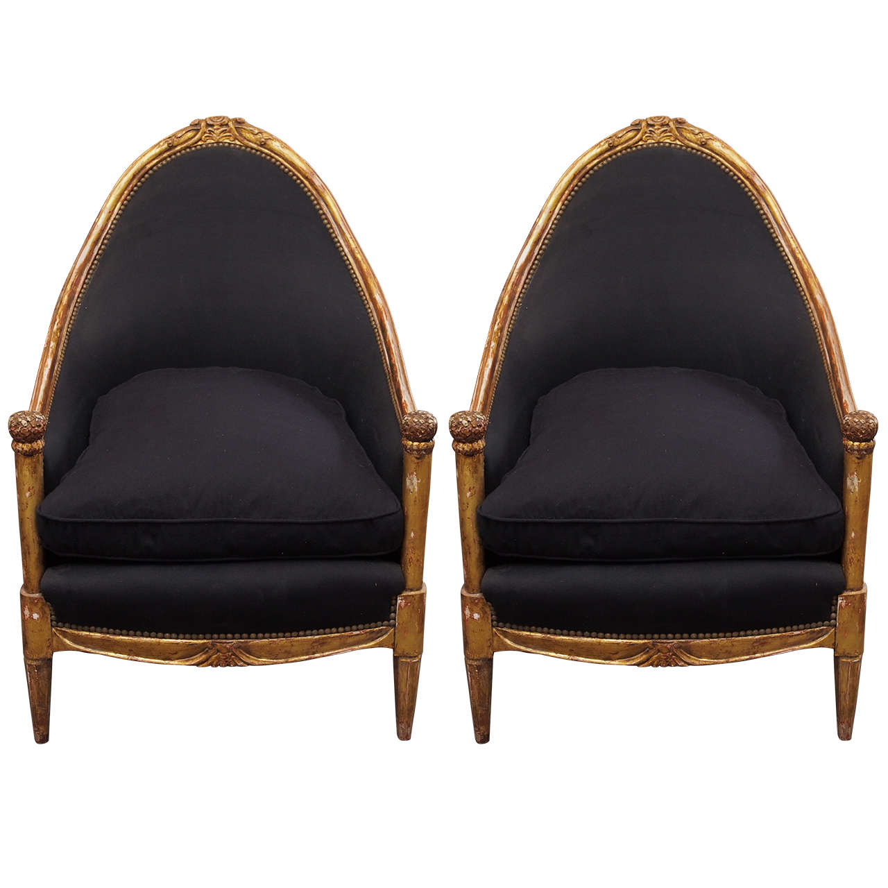 Pair of French Art Deco Chairs, circa 1920