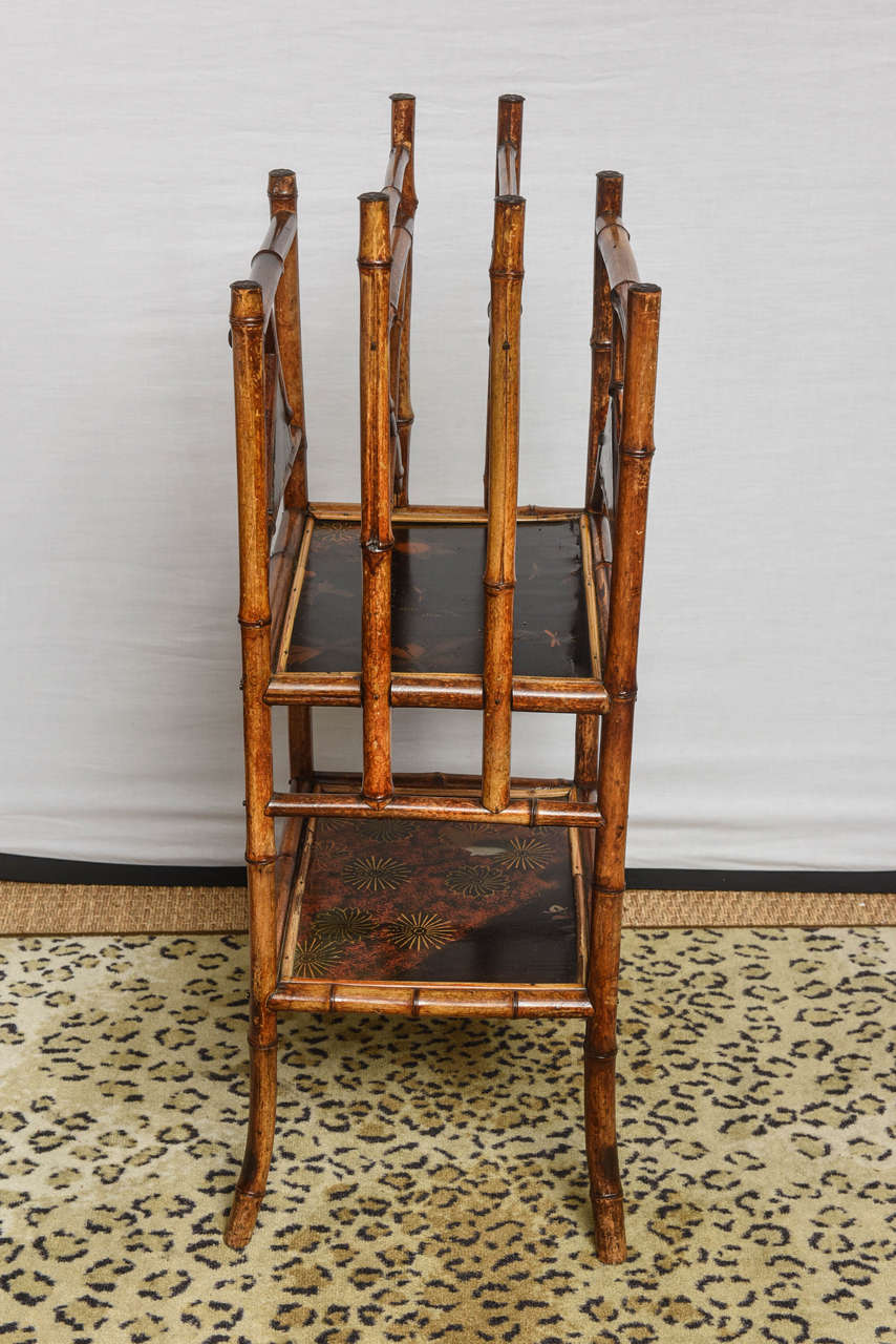 19th Century English Canterbury Magazine Rack In Excellent Condition In West Palm Beach, FL