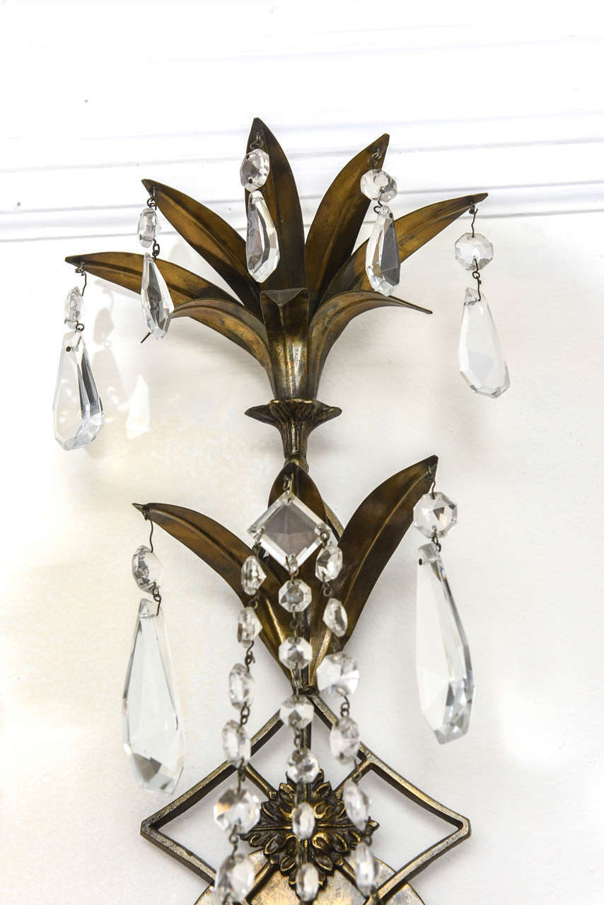 Set of Three French Wall Sconces, 19th Century In Good Condition For Sale In West Palm Beach, FL