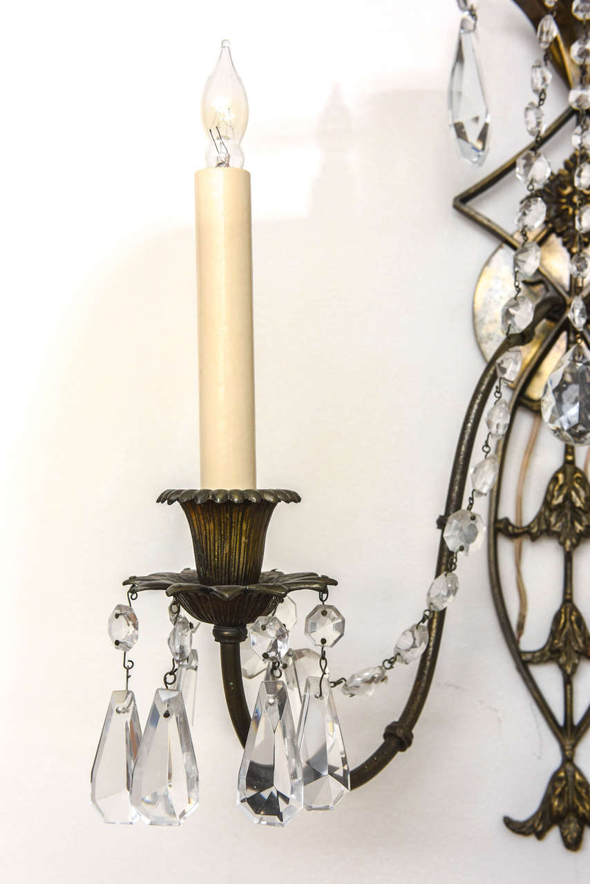 Set of Three French Wall Sconces, 19th Century For Sale 1