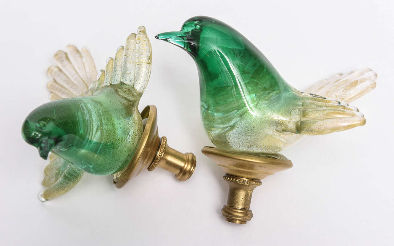 Pair of Murano Lamp Finials, 20th Century 4