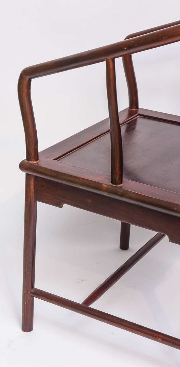 Pair of Chinese Horseshoe Chairs, 20th century 3
