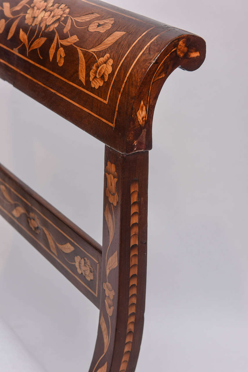 Dutch Marquetry Chair, 19th Century 1