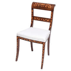 Dutch Marquetry Chair, 19th Century
