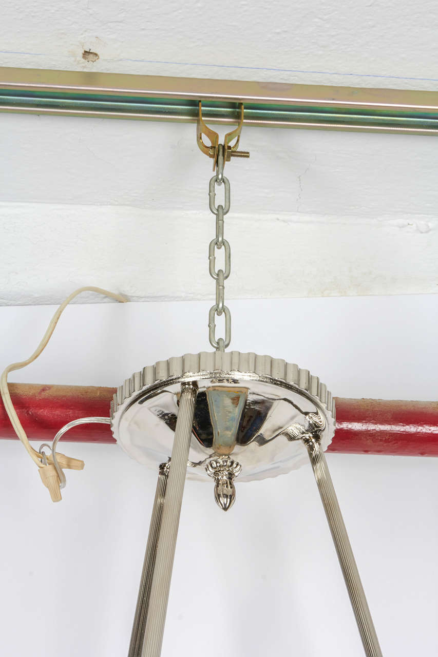 French Art Deco Chandelier by Sabino In Good Condition For Sale In Bridgewater, CT