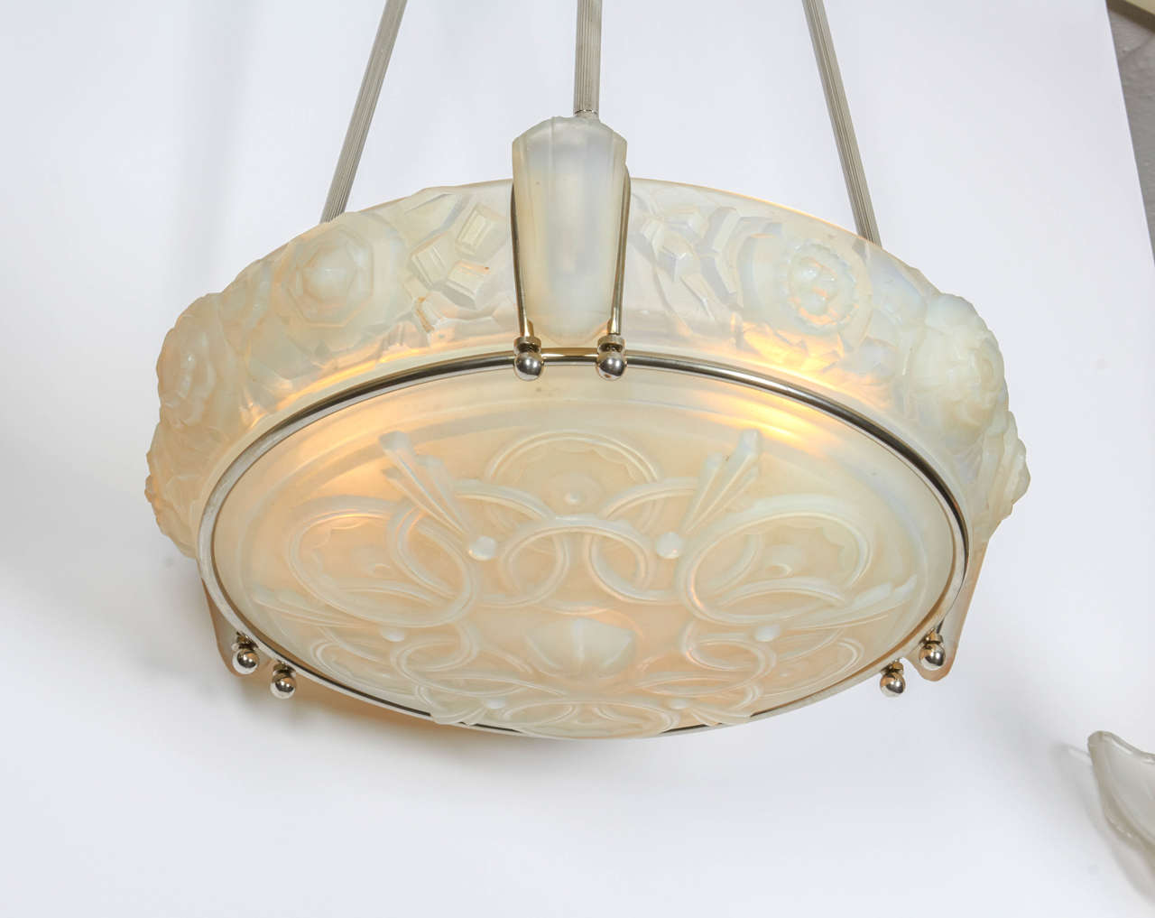 20th Century French Art Deco Chandelier by Sabino For Sale