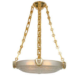 Large and Important Art Deco Chandelier by Sabino 4