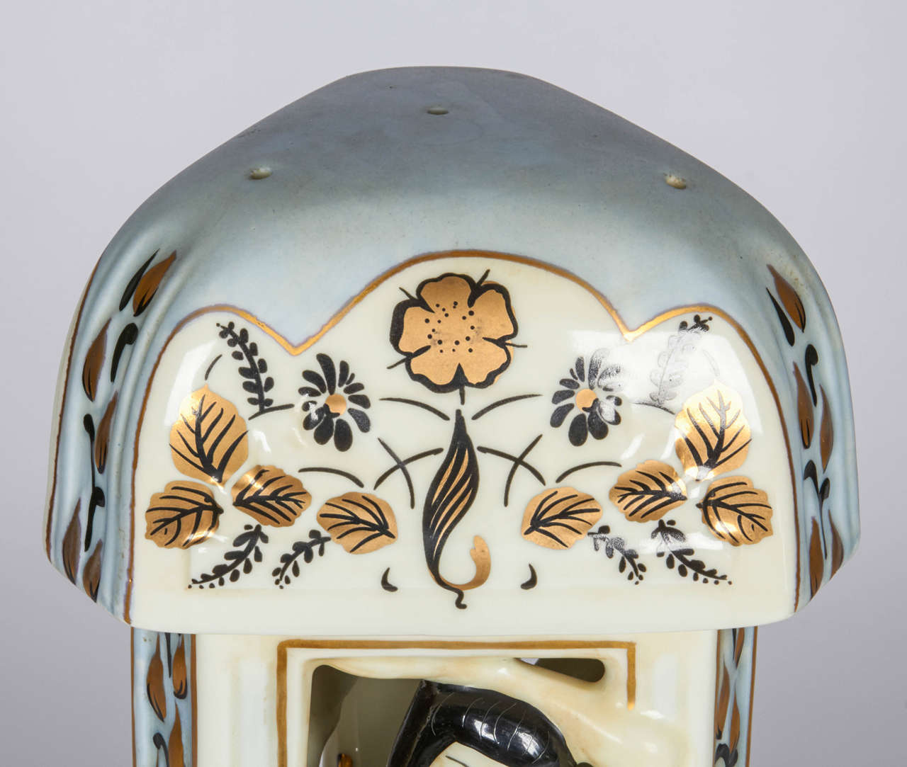 Enameled French Art Deco Table Lamp, Perfume Burner