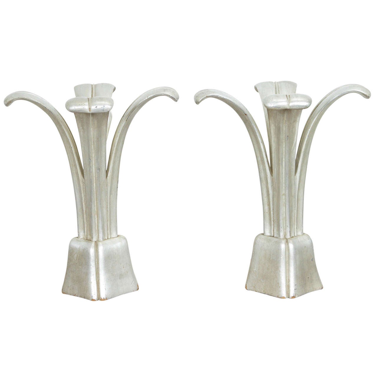 Pair of Plume Lamps by James Mont