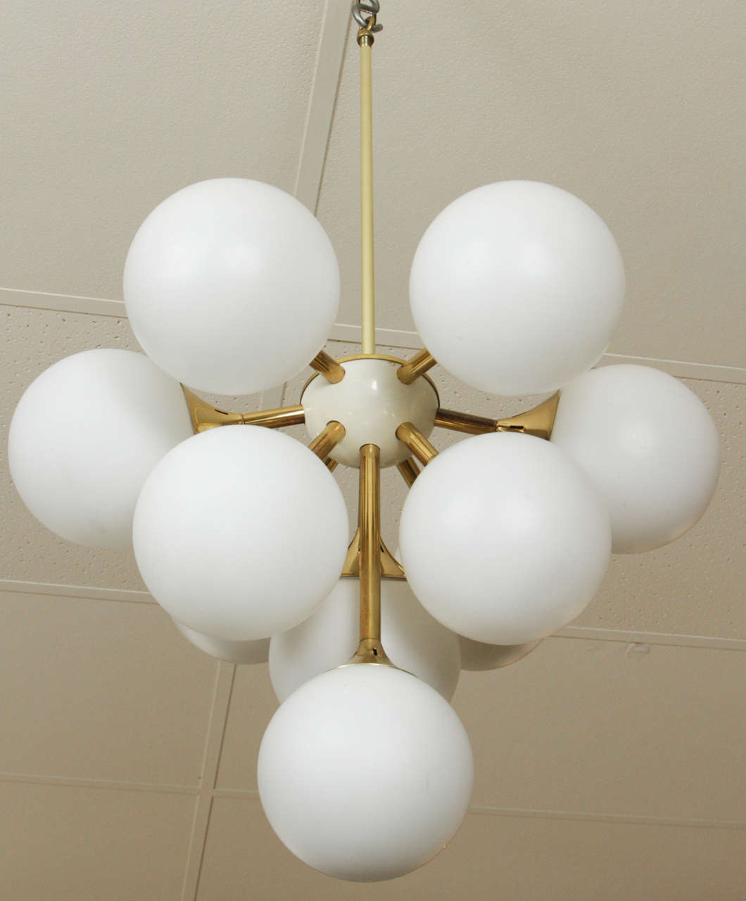 Pair of Spectacular Sputnik Fixtures in the Style of Stilnovo 1
