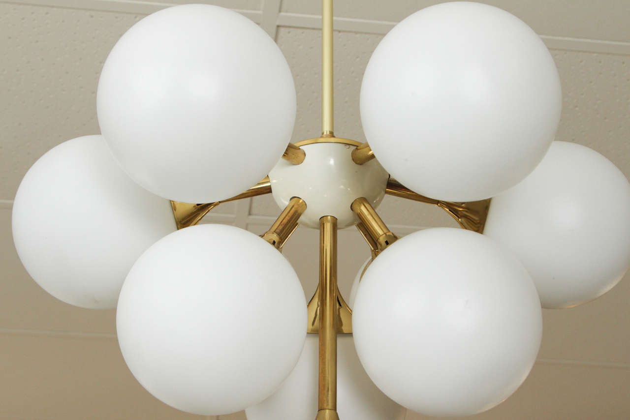 Pair of Spectacular Sputnik Fixtures in the Style of Stilnovo 2