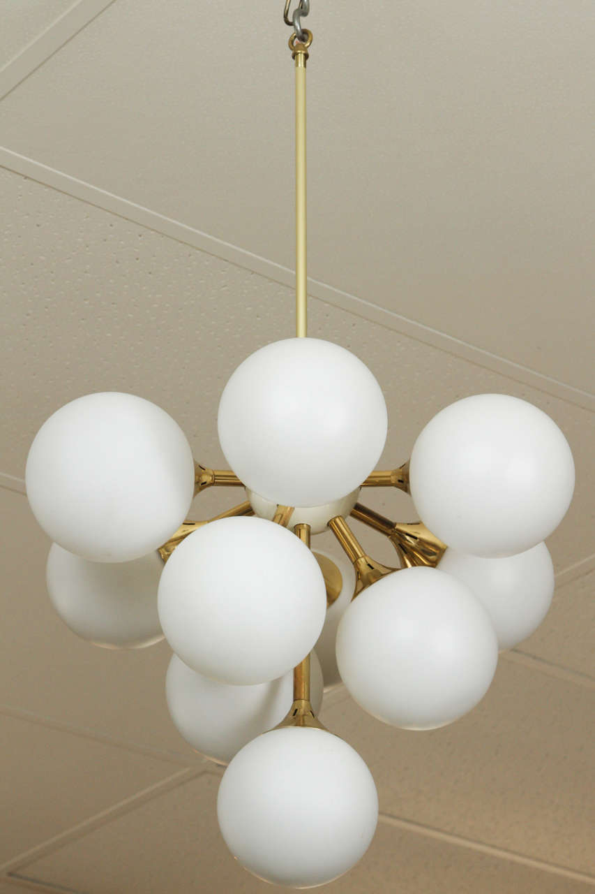 Pair of Spectacular Sputnik Fixtures in the Style of Stilnovo 3