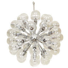 Vintage 43 Globe Sputnik Chandelier by Lightolier 6