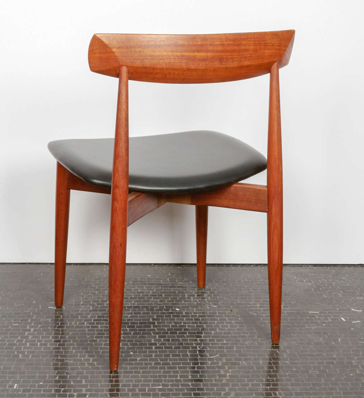Four Scandinavian Dining Chairs by H.W. Klein, Manufactured by Bramin, 1950s In Excellent Condition In New York, NY