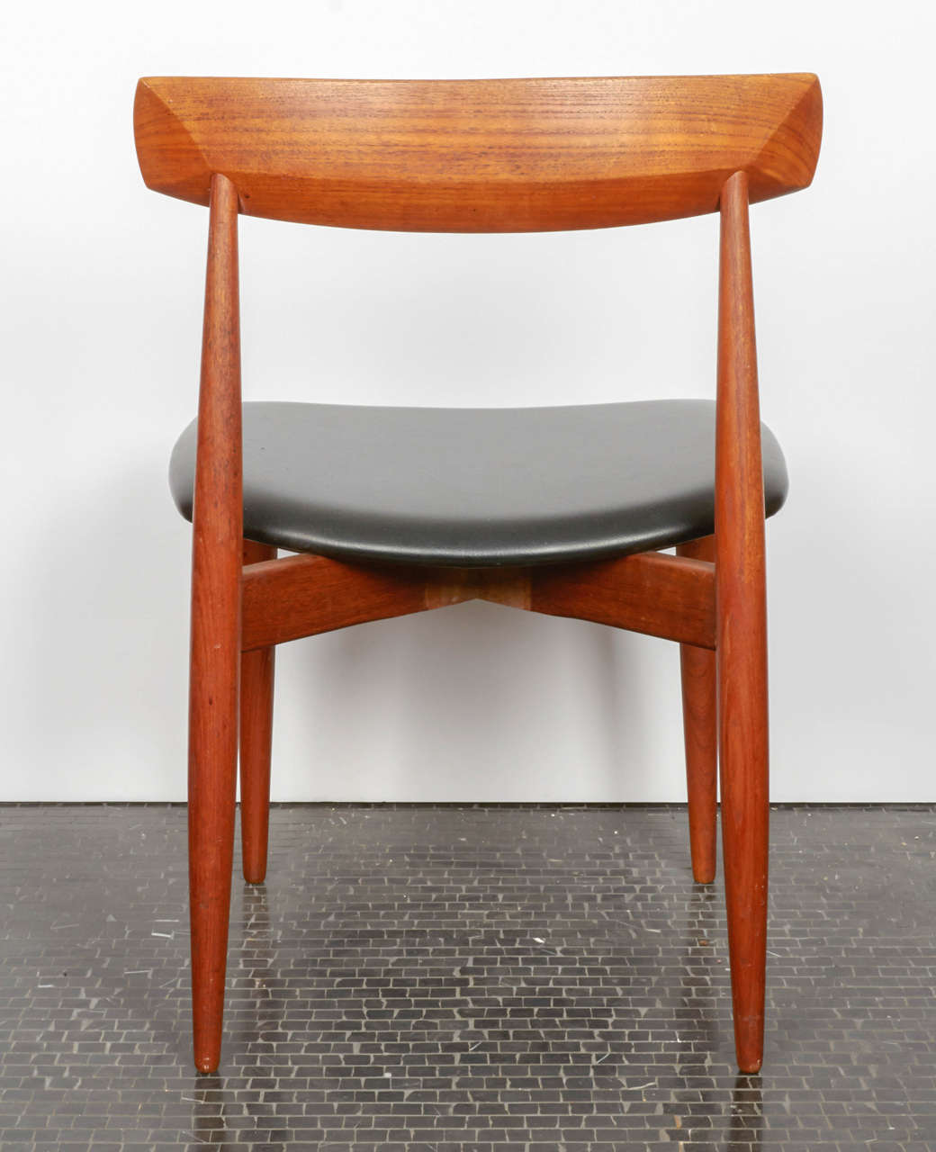Mid-20th Century Four Scandinavian Dining Chairs by H.W. Klein, Manufactured by Bramin, 1950s
