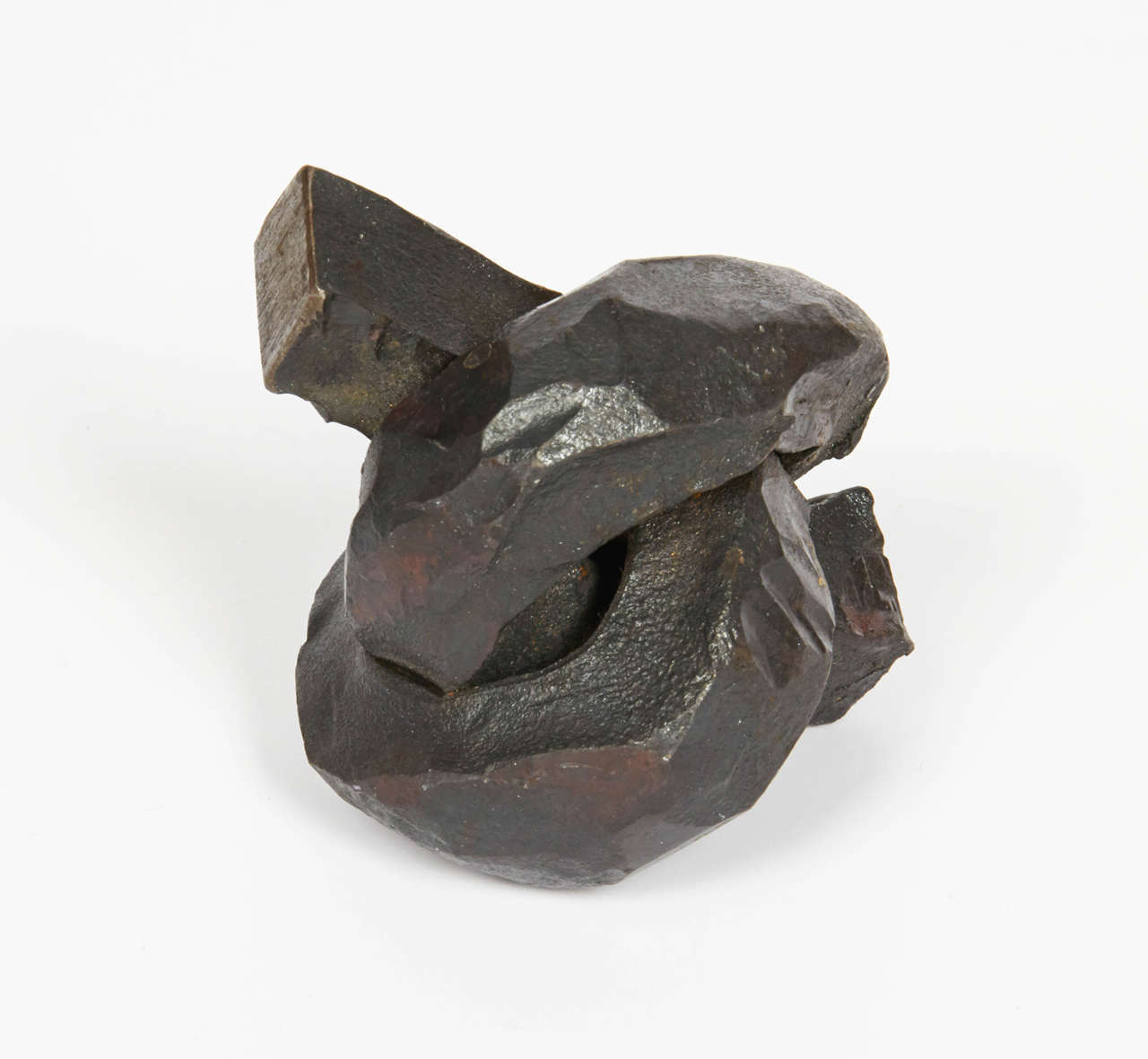 Small Bronze Sculpture in the Style of Eduardo Chillida In Excellent Condition In New York, NY