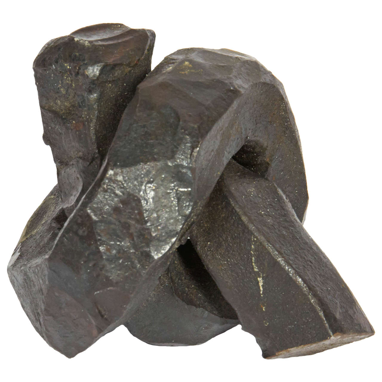 Small Bronze Sculpture in the Style of Eduardo Chillida at 1stDibs