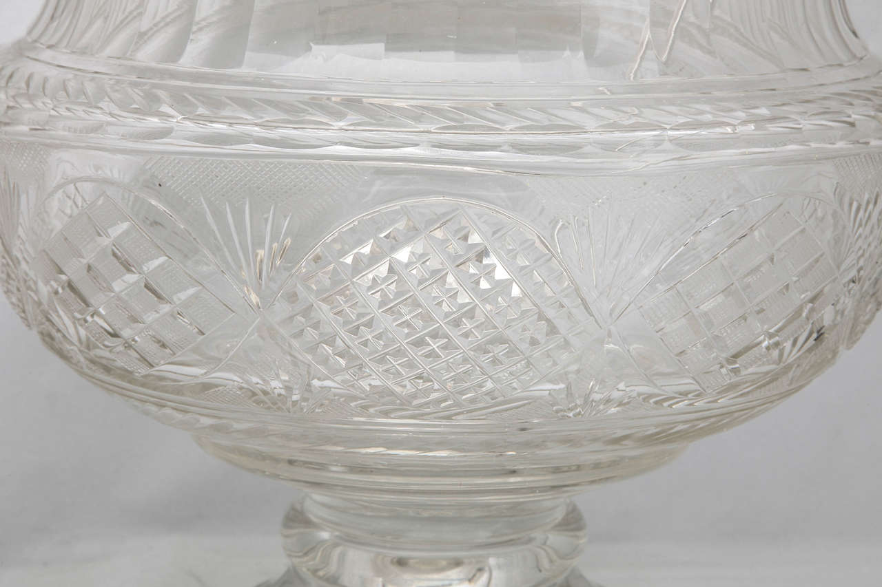 Austrian 19th Century Continental '.800' Silver-Mounted Pedestal Based Punch Bowl For Sale