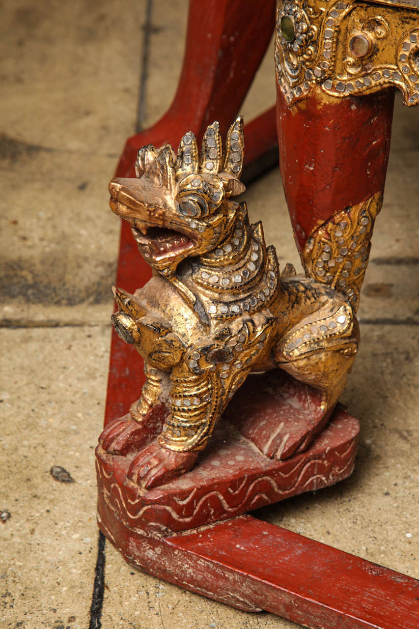 20th Century Burmese Monk's Bench