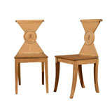 Pair of Painted Hall Chairs