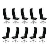 Set of 10 Arne Jacobsen Oxford Chairs