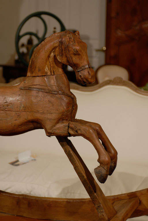 Wood Dutch Rocking Horse circa 1840