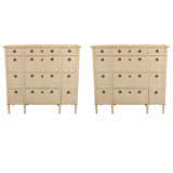 Pair of Gustavian Commodes in the Louis XVI Style