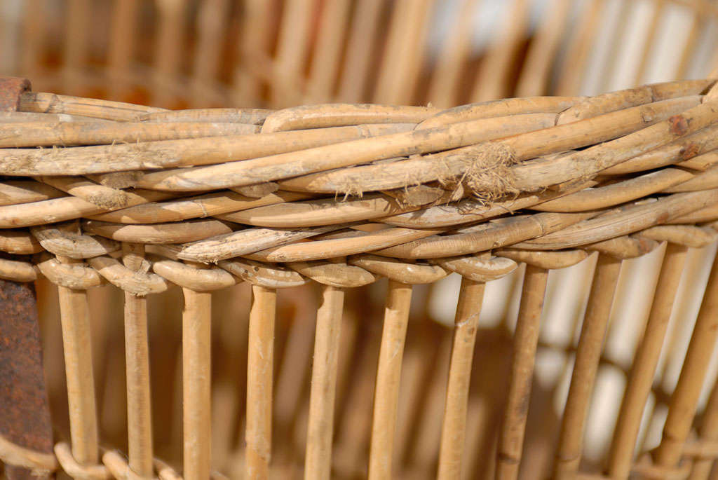English Wicker Basket circa 1890 4
