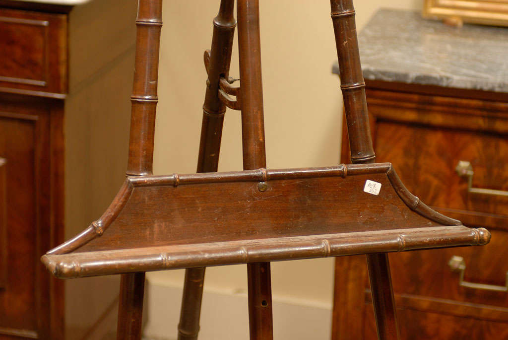 20th Century 19th Century French Faux Bamboo Display Easel