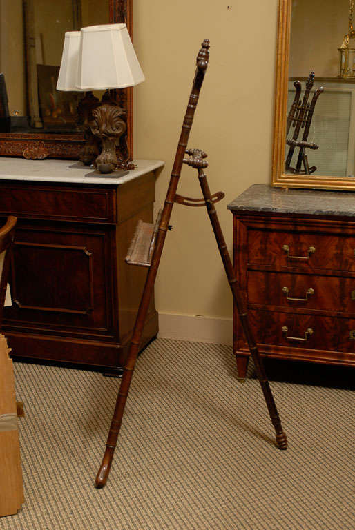19th Century French Faux Bamboo Display Easel 1