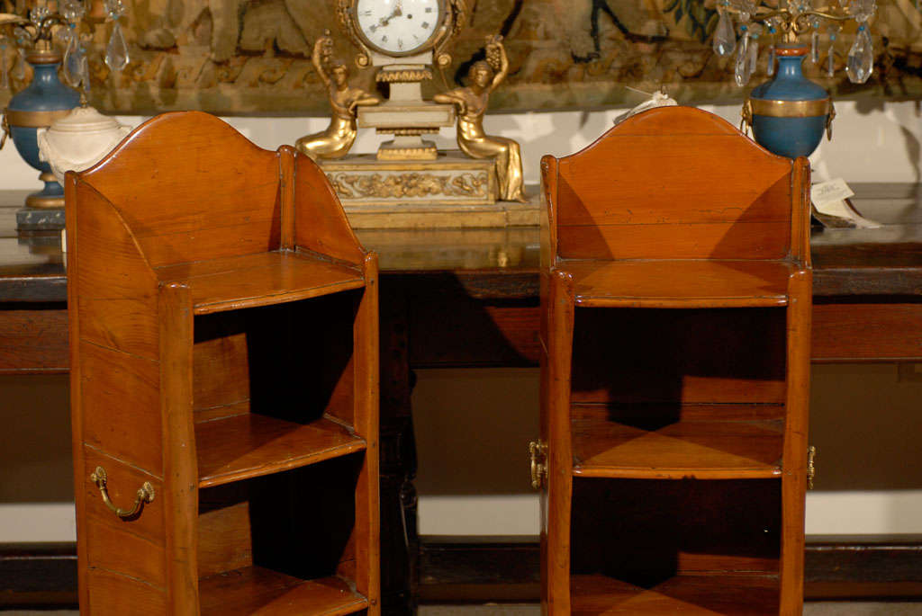 Pair of 19th Century Louis XV Style Etageres in Fruitwood.