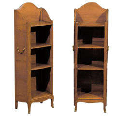 Pair of 19th Century Louis XV Style Etageres in Fruitwood.
