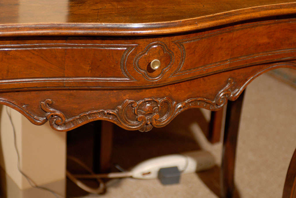 18th Century Louis XV Walnut Console Table In Good Condition In Atlanta, GA